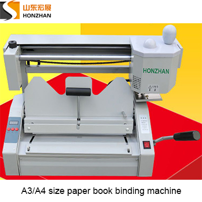 Manual paper book binding machine for office use